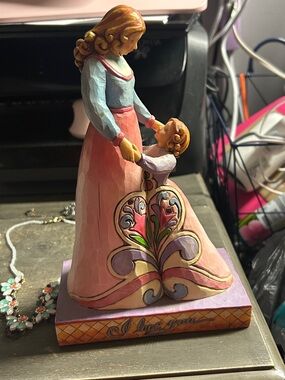 JIM SHORE. 💕 " I LOVE YOU " 💕 Mother Daughter 2006 Figurine #4007243